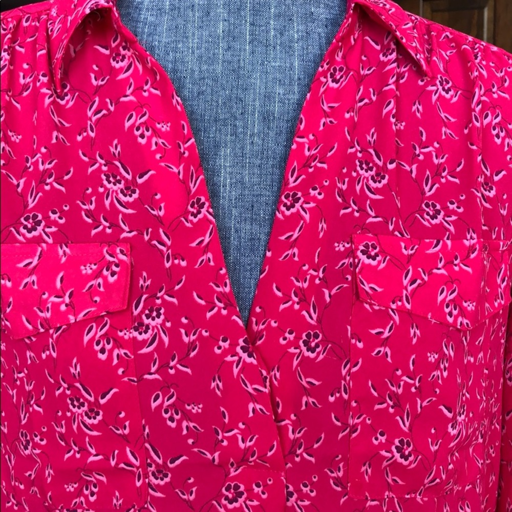 Sheer Floral Blouse